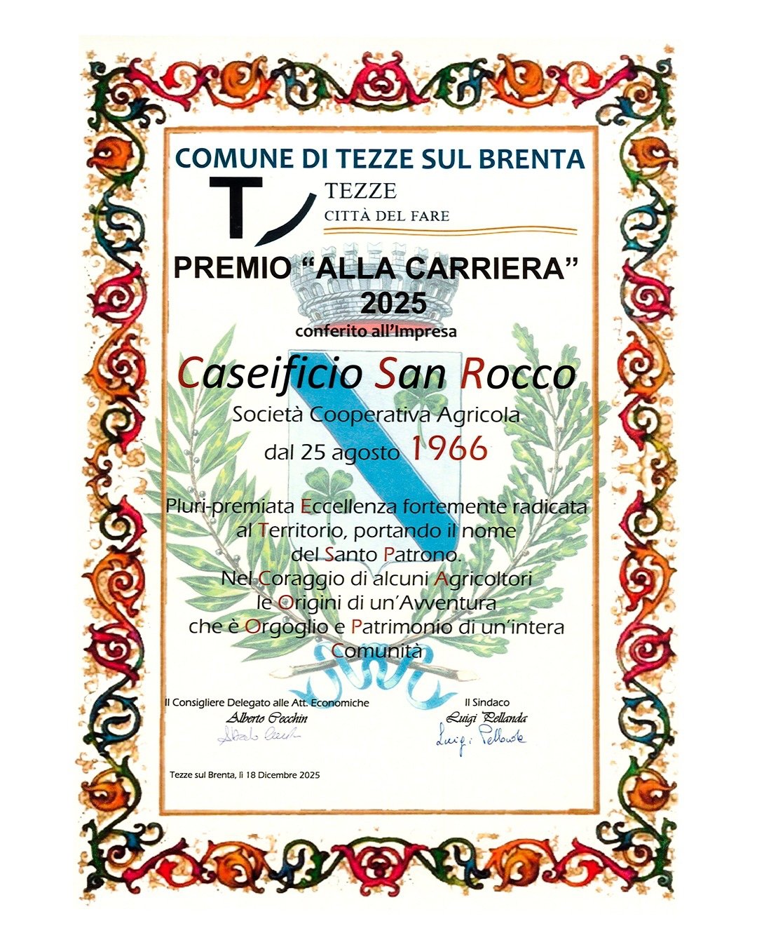 PREMIO ALLA CARRIERA!