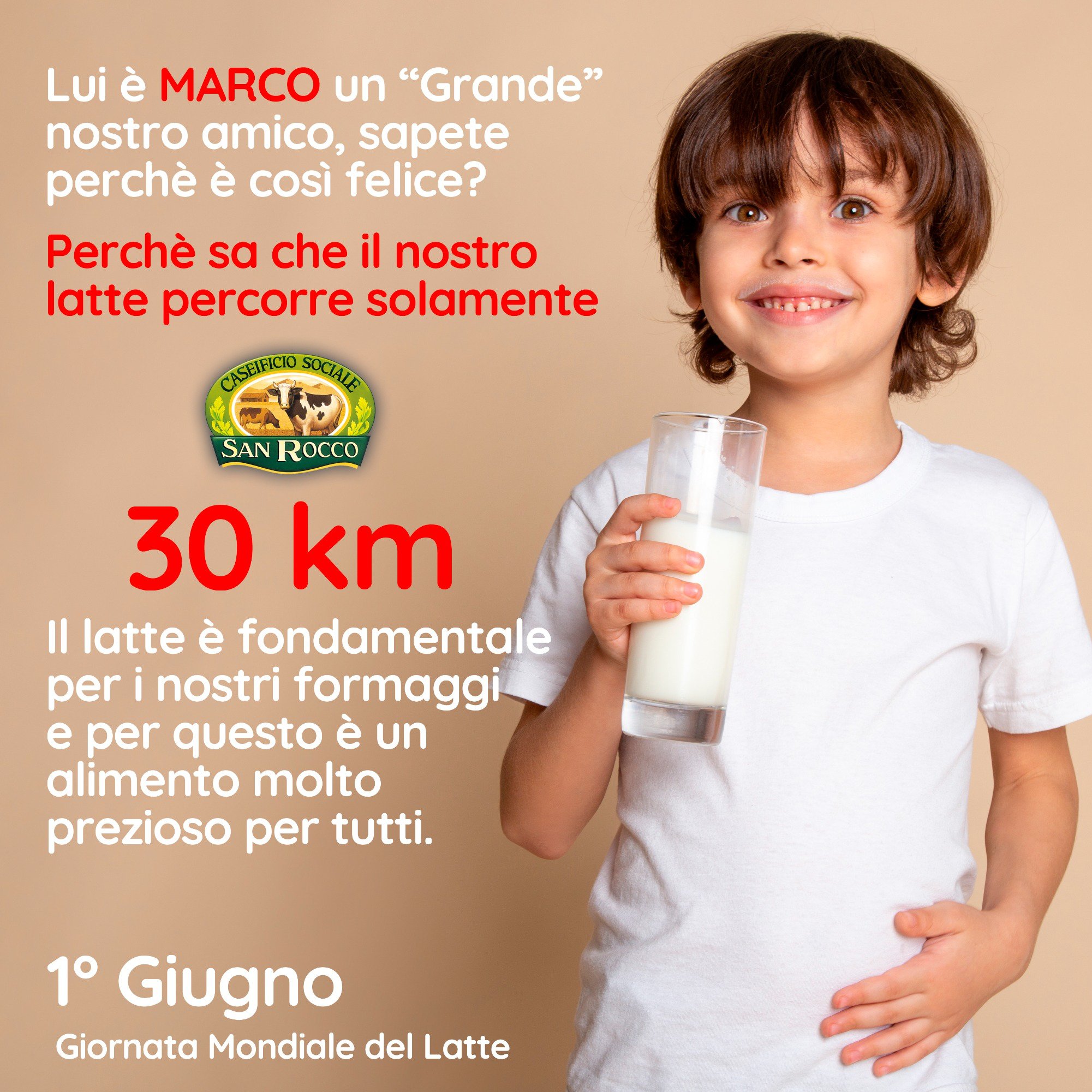 1° Giugno: Giornata Mondiale del Latte
